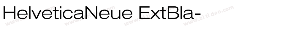 HelveticaNeue ExtBla字体转换